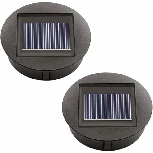 2 pcs Solar Lights Replacement LED Solar Panel Cover Replacement Outdoor Lighting Garden Decoration.