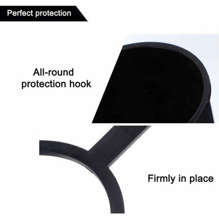 3 pcs Set Protective Caps For Trailer Hitch. Plastic - With Safety Ring - Weatherproof And Car Wash Resistant..