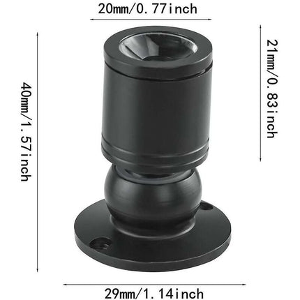 10 X LED Mini Recessed Spotlights, 1Wled Mini Spotlight, With Driver, 100-265V [Energy Class A+] (Black, Cool Light).
