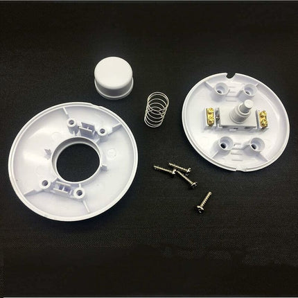 1 pcs ROund Foot Switch White Foot Control Switch For Floor Lamp And Table Lamp.