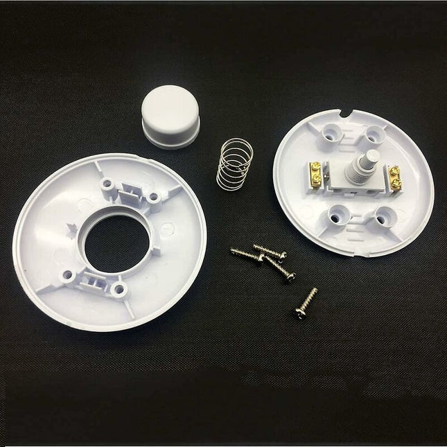1 pcs ROund Foot Switch White Foot Control Switch For Floor Lamp And Table Lamp.