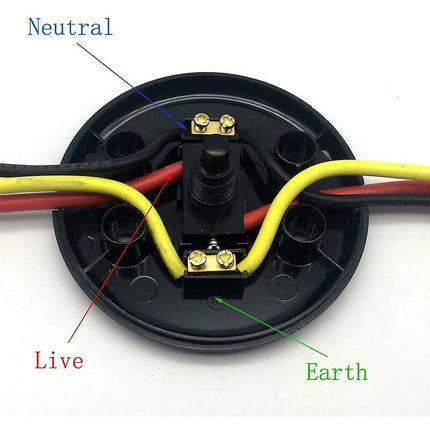 1 pcs ROund Foot Switch White Foot Control Switch For Floor Lamp And Table Lamp.