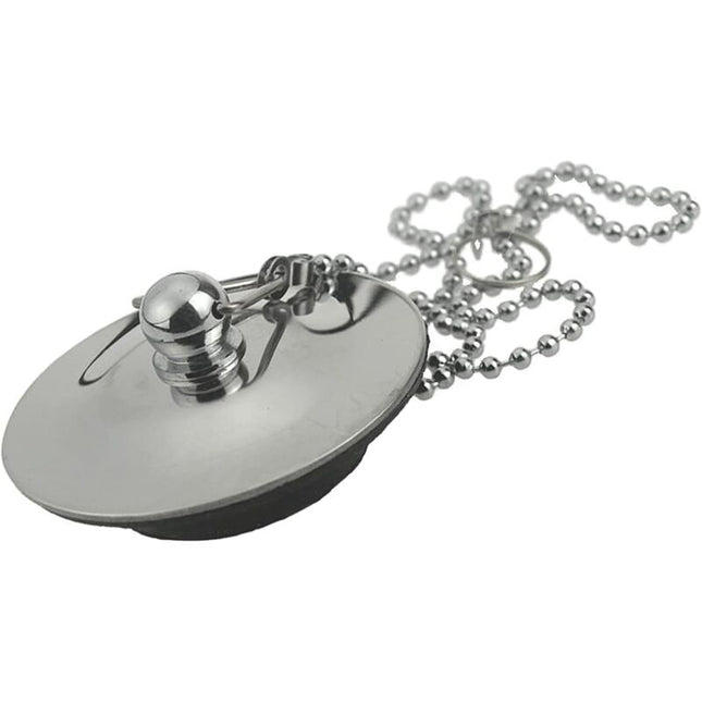Sink Plug With Chain Rustproof Bathtub Stopper Drain Plug With Rubber Ring Bathtub Drain Cover Plug For Sink Bathtub