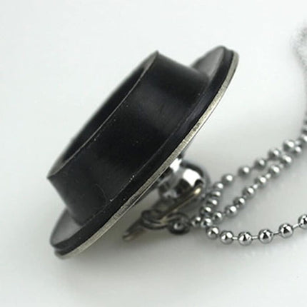 Sink Plug With Chain Rustproof Bathtub Stopper Drain Plug With Rubber Ring Bathtub Drain Cover Plug For Sink Bathtub.