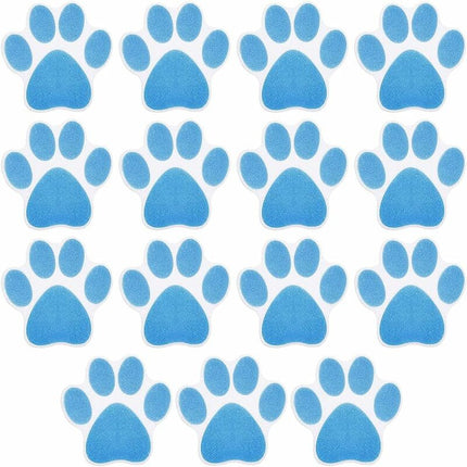 15 pcs Non-Slip Bathtub Stickers Kids Adult Shower Anti-Slip Stickers Dog Paw Waterproof Non-Slip Pads For Bathtub,.