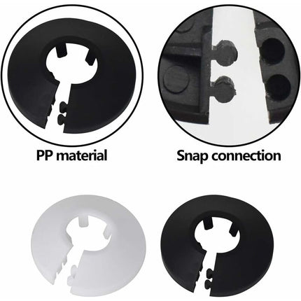Plastic Radiator Garland, Tianhe 30 pcs Radiator Garland Pipe Cover Hot And Cold Water Gas Pipe Plastic Heating Pipe.