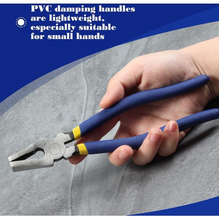 8" Flat Jaw Glass Pliers - Stained Glass Pliers - Durable Glass Breaking Tool - Heavy Duty Glass Pliers For Tile Work.