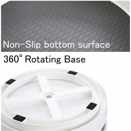 Spice Rack Φ30Cm Kitchen Cupboard Storage Plastic Lazy Susan, Spice Rack Spice Holder Spice Storage White.