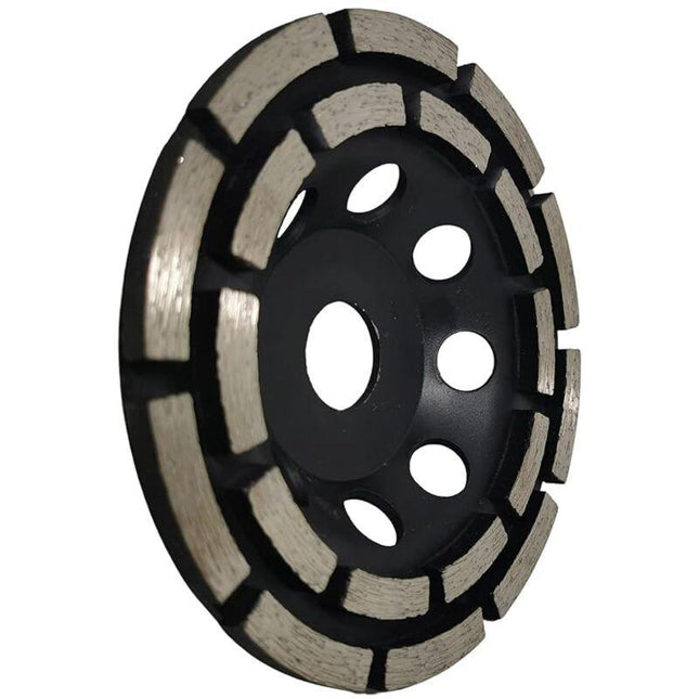 Diamond Grinding And Sanding Disc, 125Mm X 22.23Mm Double ROw Diamond Abrasive Wheel, For Grinding Screed, Concrete.
