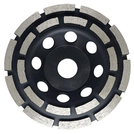Diamond Grinding And Sanding Disc, 125Mm X 22.23Mm Double ROw Diamond Abrasive Wheel, For Grinding Screed, Concrete.