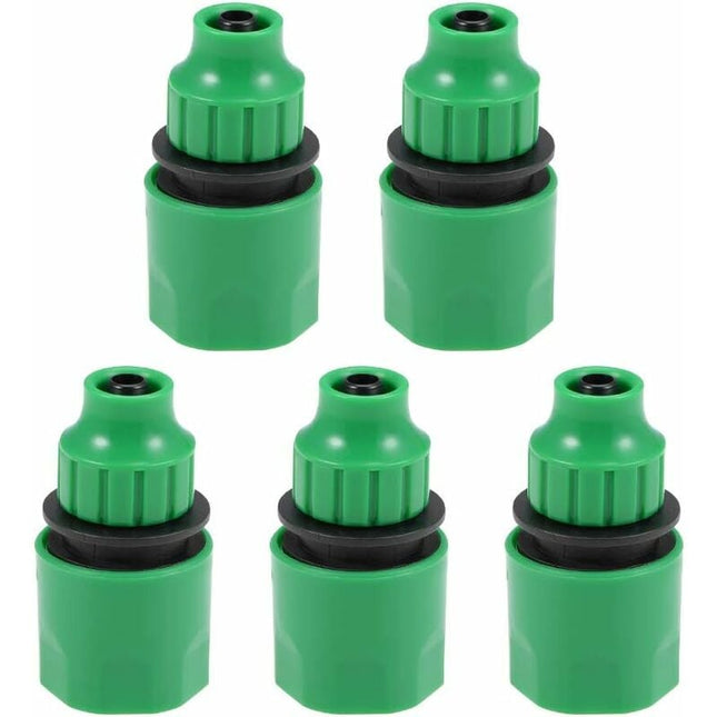 Quick Connector Hose Pipe Adapter 8Mm Inner Diameter Pipe Fitting For Garden Irrigation System 5 pcs.