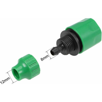 Quick Connector Hose Pipe Adapter 8Mm Inner Diameter Pipe Fitting For Garden Irrigation System 5 pcs.