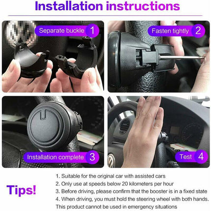 Car Steering Wheel Knob Handle Knob,Steering Wheel Booster Ball,Universal With Any Steering Wheel Suv, Tractors, Cars,.