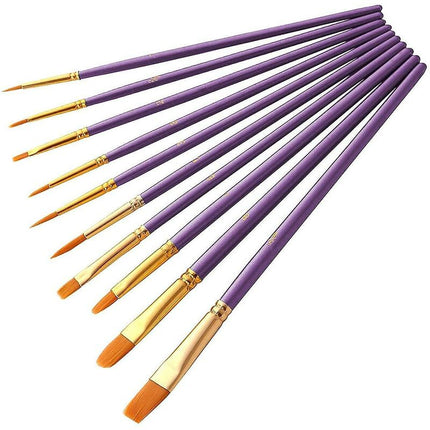 Oil Painting Brush, 10 pcs Painting Brushes Acrylic Painting Brush, Painting Brush, Birthday Gifts For Beginner Artist.