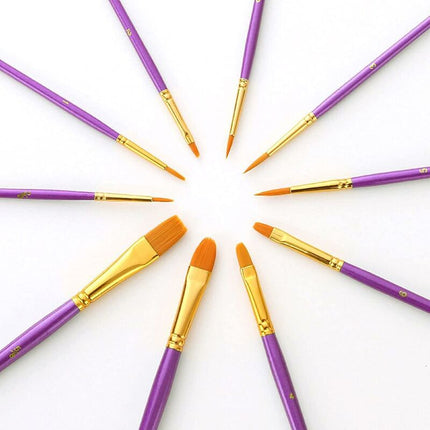 Oil Painting Brush, 10 pcs Painting Brushes Acrylic Painting Brush, Painting Brush, Birthday Gifts For Beginner Artist.