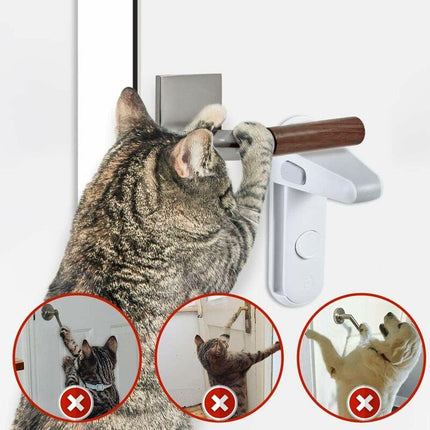 Child Proof Door Lever Lock, Baby Safety Door Handle Lock, Easy To Install And Use 3M Vhb Adhesive No Tools Or Drill.