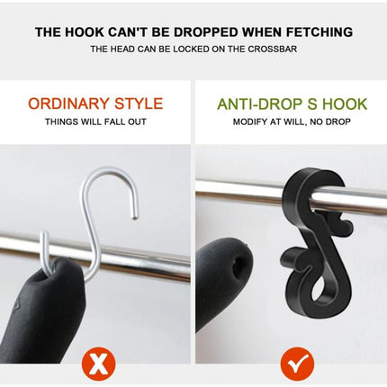 100 pcs Mini Black White Plastic Gutter Hooks With Shape Clip Outdoor Light Hooks For Wedding Christmas Halloween.