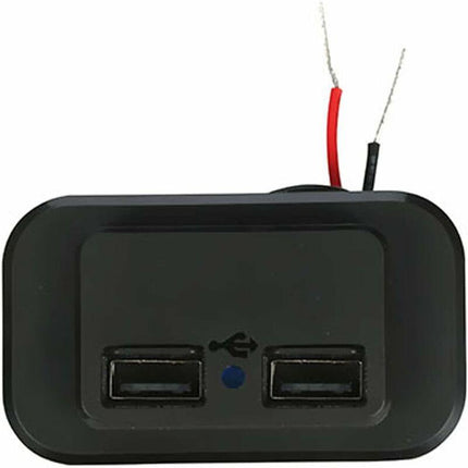 Dual Usb Car Charger Socket 12V 24V 3.1A For Motorcycle Rv Truck Atv Boat Car Camper Usb C Extension Cable Universal.