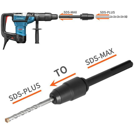 Sds Max To Sds Plus Adapter For ROtary Hammers, Sds Max To Sds Plus Drill Quick Change Tool, Chuck Adapter Quick Change.
