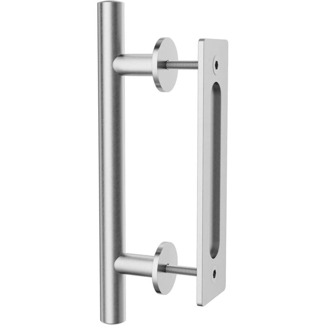 30Cm Sliding Door Handle Set, Stainless Steel Sliding Door Handle, Large Rustic Size, Suitable For Gates, Garages,.