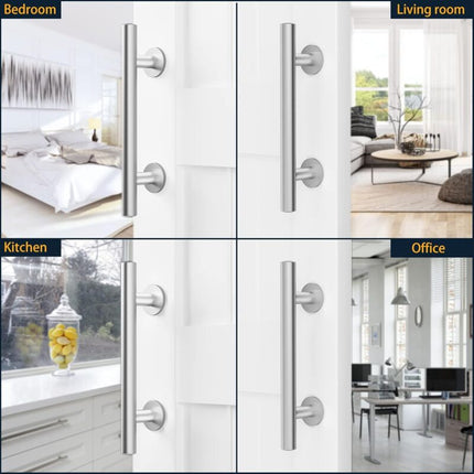 30Cm Sliding Door Handle Set, Stainless Steel Sliding Door Handle, Large Rustic Size, Suitable For Gates, Garages,.