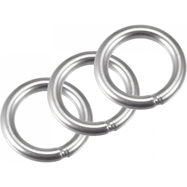 Welded Ring Stainless Steel 304 50Mm External Diameter 8Mm Thickness 3 pcs.