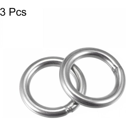 Welded Ring Stainless Steel 304 50Mm External Diameter 8Mm Thickness 3 pcs.