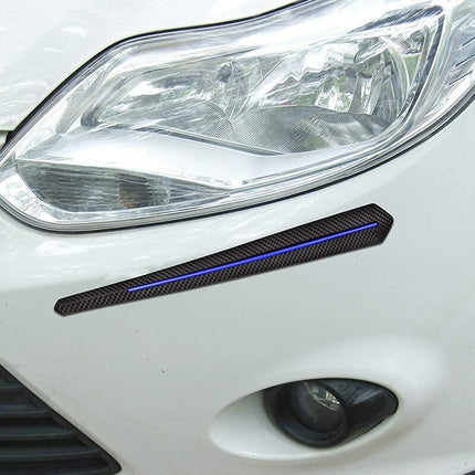 2 pcs Car Bumper Protector Strips, Universal Car Sticker Bumper Protection Front Rear Edge Anti-Collision Strip.