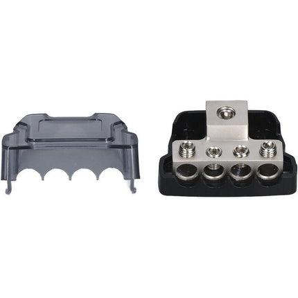 4 Way Power Distribution Block Fuse Holder Amp Fuse Distribution Block Car Audio Splitter.