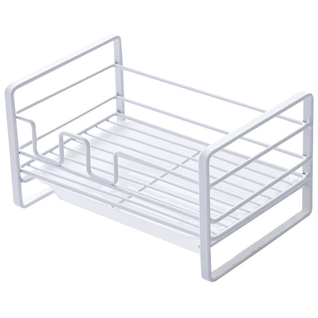 Sink Caddy With Removable Tray, Kitchen Sink Organizer, White.