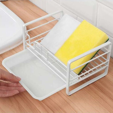 Sink Caddy With Removable Tray, Kitchen Sink Organizer, White.