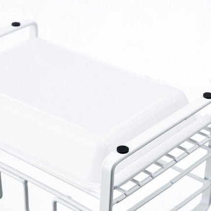 Sink Caddy With Removable Tray, Kitchen Sink Organizer, White.