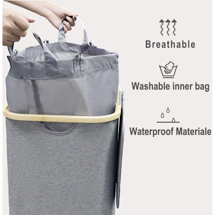 100L Laundry Basket With Lid Laundry Hamper With Handles Dirty Laundry Basket, Laundry Bin Laundry Basket Foldable.