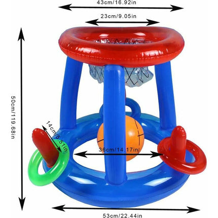 Pool Basketball Hoop - Inflatable Basketball Stand For Swimming Pool Floating Pool Basketball Outdoor Water Game Summer.