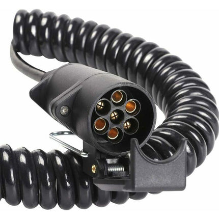 7 Pin Trailer Socket And Plug With 2M Extension Cable Connector For Towing Hitch Caravan Vehicle Truck Accessories 7.