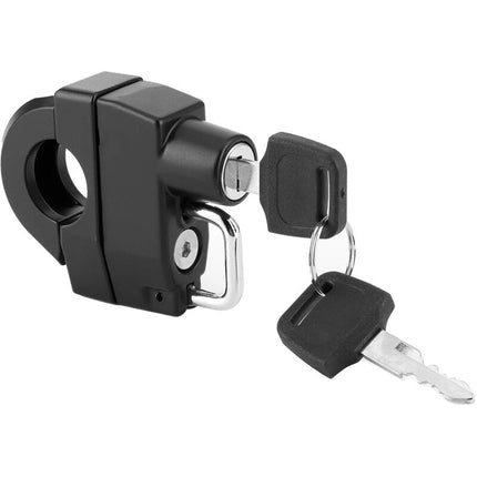 Helmet Lock, Universal Motorcycle Helmet Lock With Key Riding Accessory For,Suitable For 2.2-2.8Cm Handle Diameter.