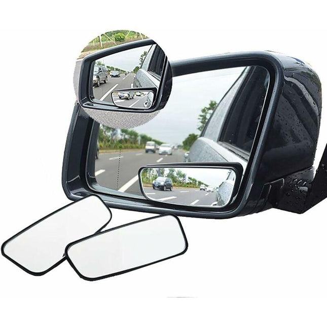 360° ROtate Blind Spot Mirror,Adjustable Wide Angle Rearview Mirror Hd Glass Convex Side View Mirror For Car.