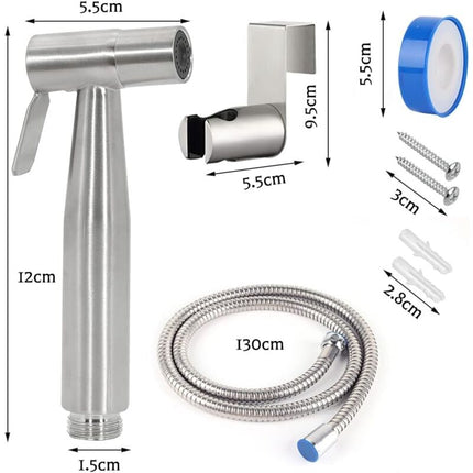 Toilet Sprayer, Stainless Steel Toilet Sprayer Kit, Adjustable Water Pressure Toilet Sprayer, Bidet Sprayer For.