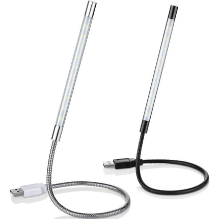 2 Pieces Usb LED Reading Lights Stick Flexible Usb Book Light Dimmable LED Usb Light Touch Gooseneck For Laptop Book.