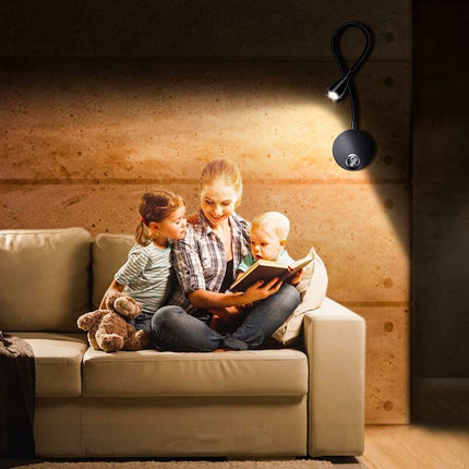 Bedside Wall Lamp 2 Pack Lights Wall Mounted Reading Light LED Gooseneck Light 3W, 6000K Warm White Reading Lamp..