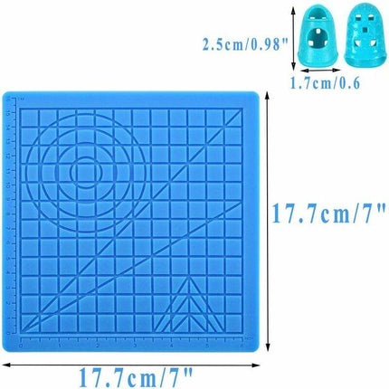 3D Printing Pen Mat, 3D Pen Silicone Mat With Multi-Shaped Base Art Craft And 2 Silicone Caps For Kids, Adults,.