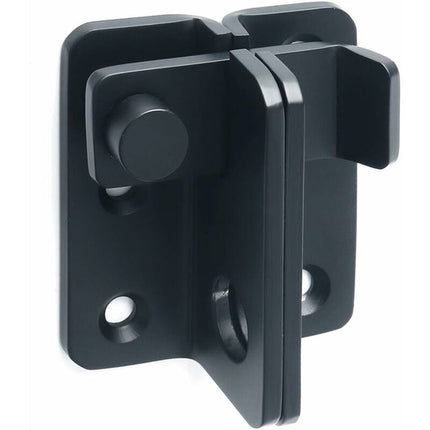 Sliding Door Lock Padlock Hasp Door Lock Latch Buckle Hook Anti-Theft, Stainless Steel Matte Black Finish, Ems3005-B.