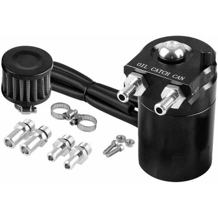 Universal Oil Catch Can, 300Ml Air Filter Breather Engine Separator Oil Tank Car Oil Catcher (Blue).
