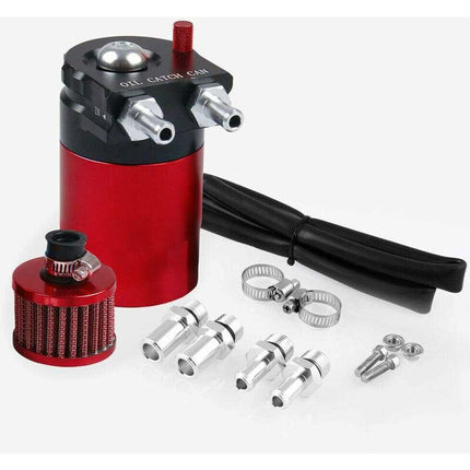 Universal Oil Catch Can, 300Ml Air Filter Breather Engine Separator Oil Tank Car Oil Catcher (Blue).