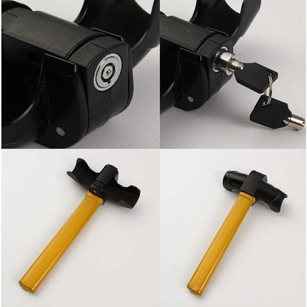 Car Steering Wheel Lock, Steering Wheel Lock, T-Bar Steering Wheel Lock For Car Universal Steering Wheel.