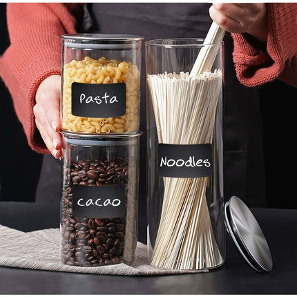 150 pcs Reusable Kitchen Organizer Labels Stickers Kit With Liquid Chalk Markers, Removable Blackboard Labels For.