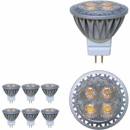 LED Bulb Mr11 Gu4 Spotlight 3W 12 Volt Super Bright Equal To 35W Halogen Bulb 280Lm 30° Beam Angle Cool White 6000K.
