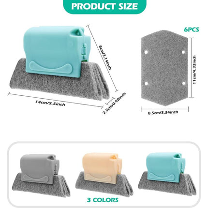 3 Pack Window Groove Cleaning Brush, Window And Door Cleaning Brush, Quick Handheld Cleaning Tools For All.