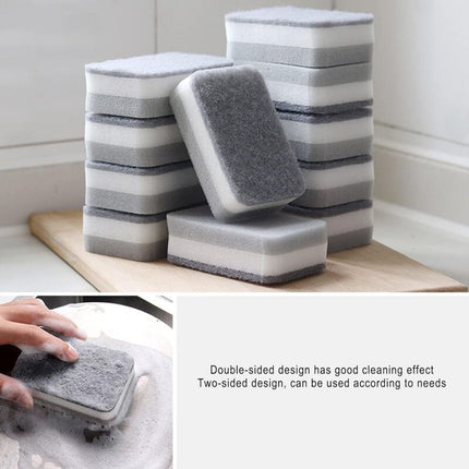 24 Pack Kitchen Cleaning Sponges Bulk, Non-Scratch Dish Sponges For Bathroom, Dishwashing, And Dishes - Gray.