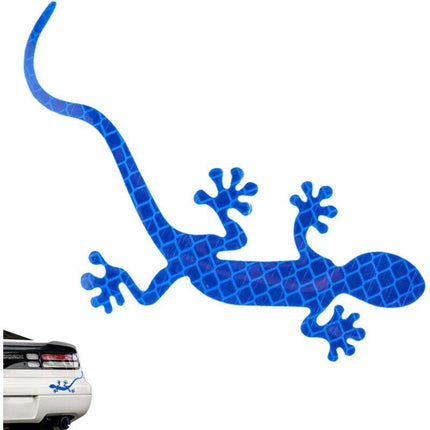 Gecko Car Stickers, Creative Car Warning Reflective Stickers With Stereo, Night Driving Warning Gecko Luminous Strip.